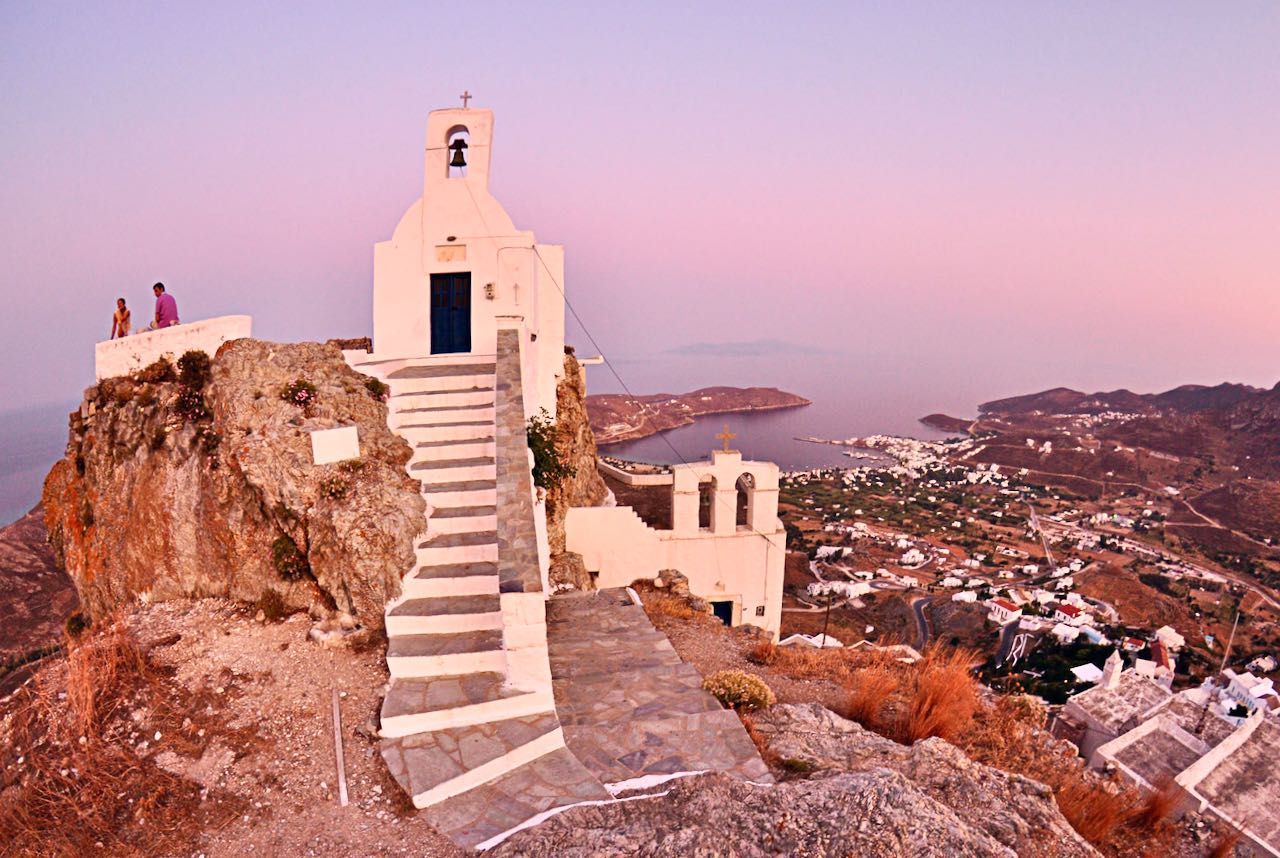 Bungalows on Livadakia Beach in Serifos Aegean island
