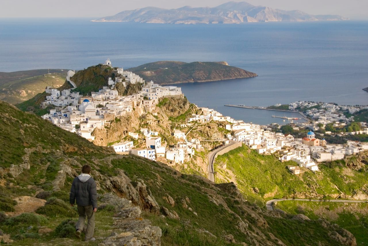 Bungalows on Livadakia Beach in Serifos Aegean island